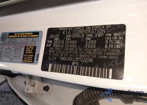 2023 Kia Ev6 Gt-Line from USA, damaged, VIN KNDC4DLCXP5122196